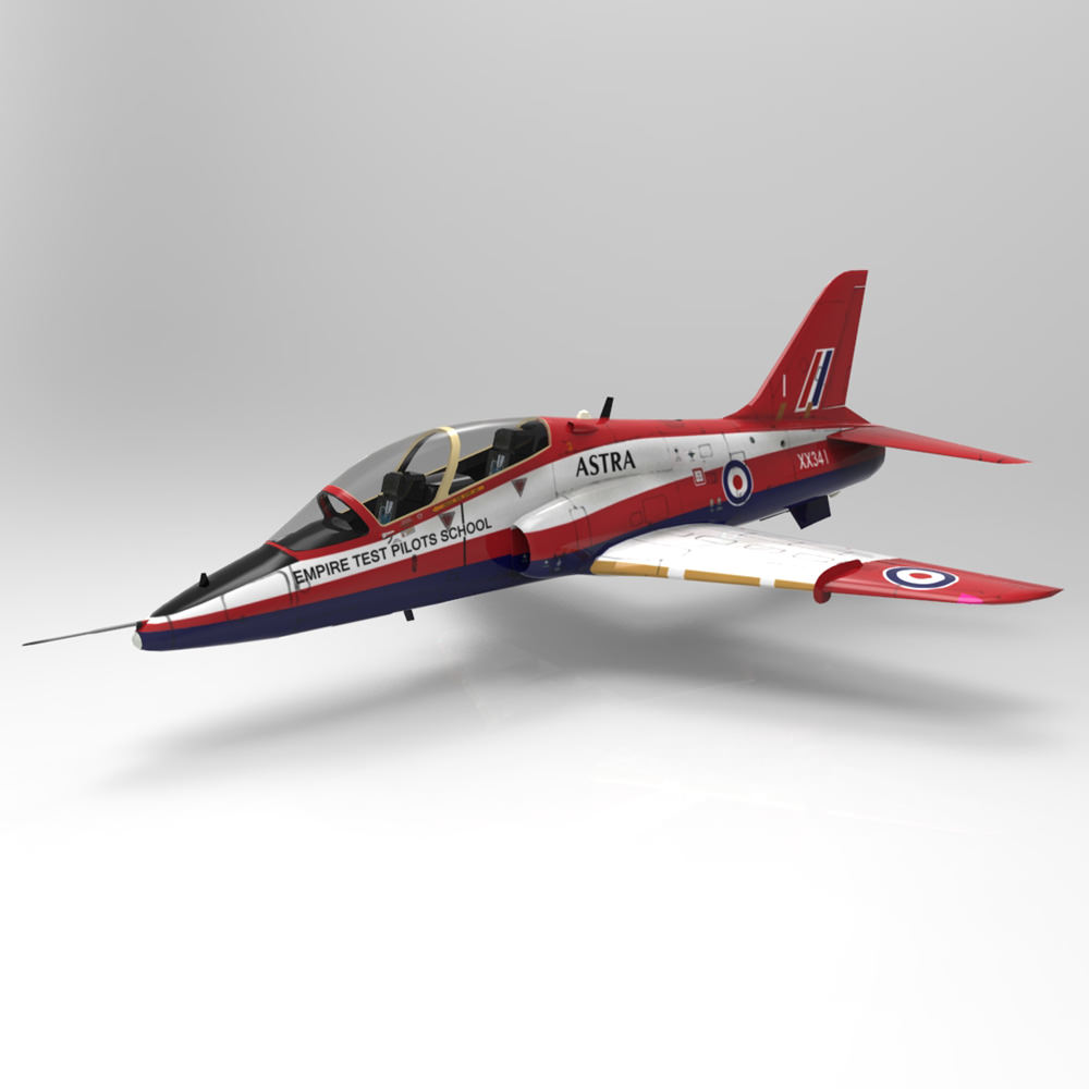 BAE Hawk Mk127 Low-poly 3D model_3