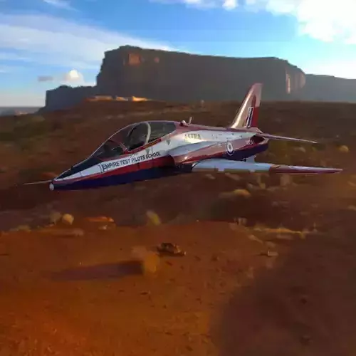 BAE Hawk Mk127 Low-poly 3D model