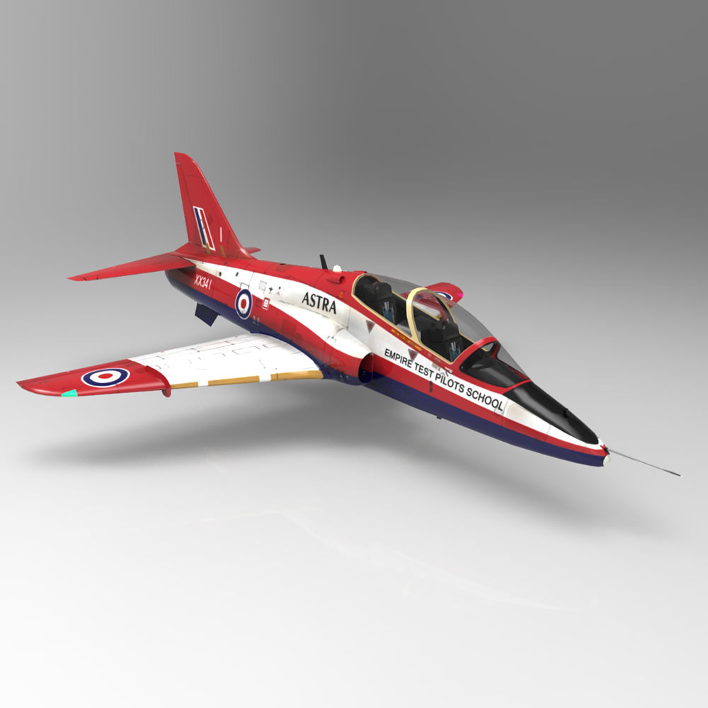 BAE Hawk Mk127 Low-poly 3D model_2