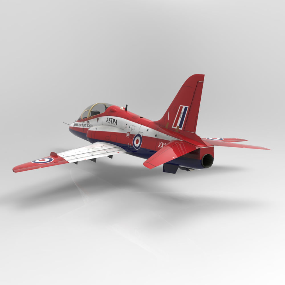BAE Hawk Mk127 Low-poly 3D model_7