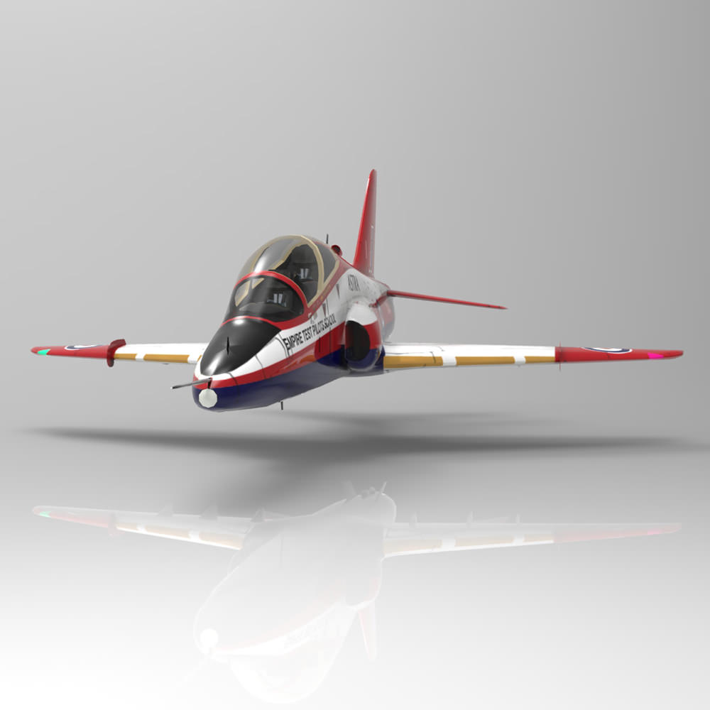 BAE Hawk Mk127 Low-poly 3D model_4