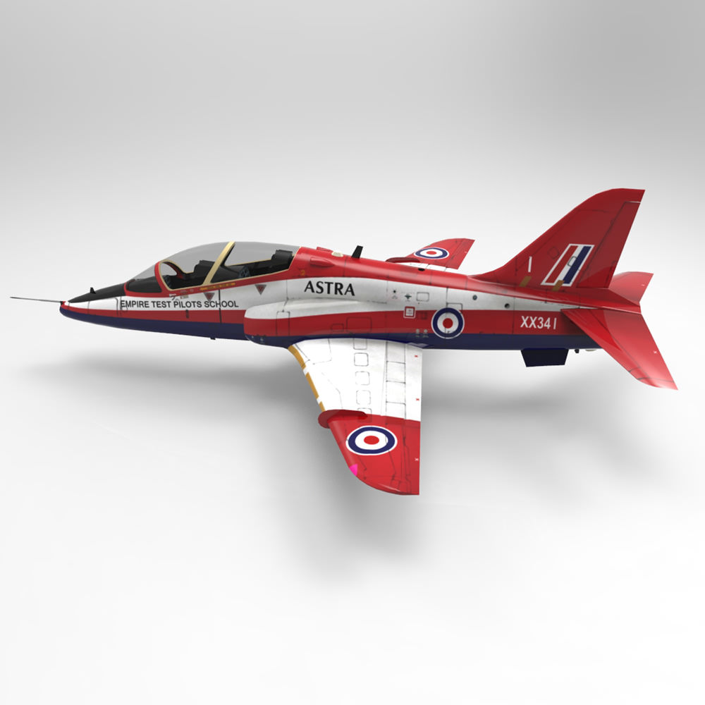 BAE Hawk Mk127 Low-poly 3D model_5
