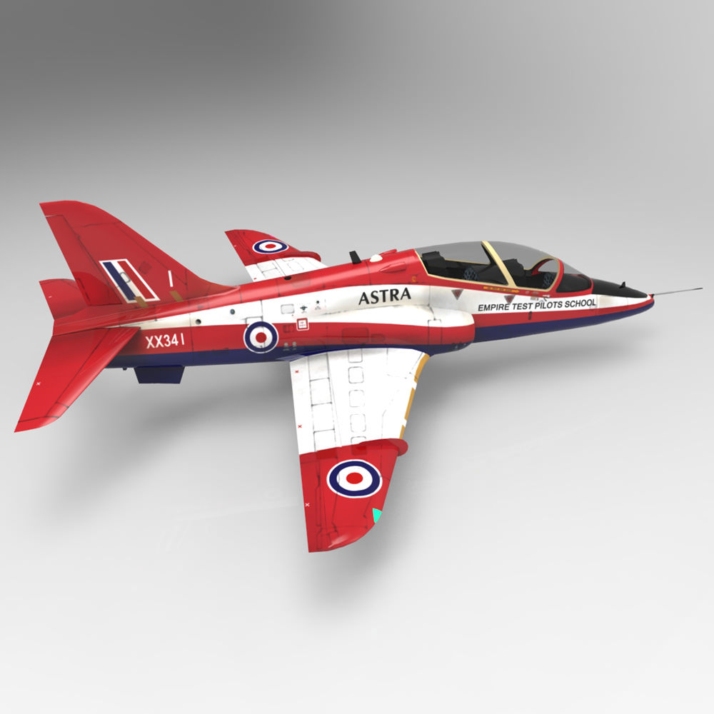 BAE Hawk Mk127 Low-poly 3D model_8
