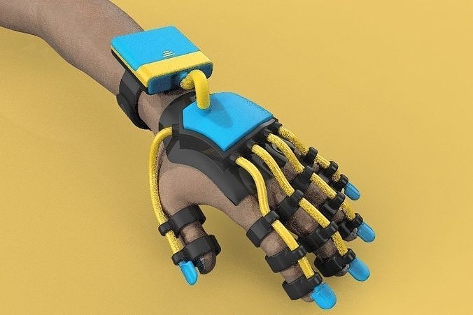 SMART GLOVE EXOSKELETON HAND ROBOT 3D model