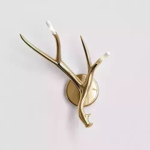 Superordinate Antlers sconce hardwired gold von Roll Hill
