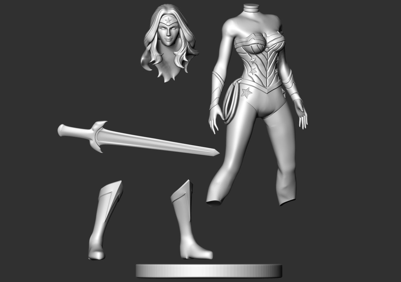 Wonder Woman - Fan art 3D print model_14