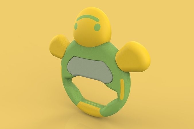 CUTE BABY RATTLE TOY TURTLE 3D model