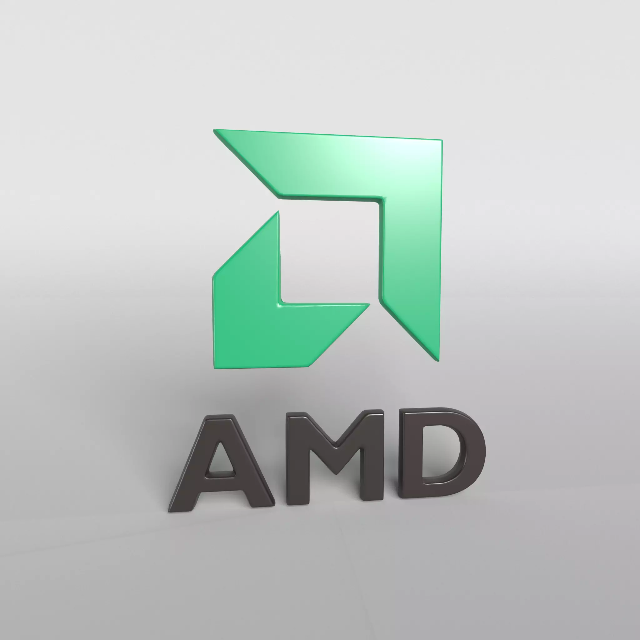 AMD Logo v1 001 Free low-poly 3D model_0