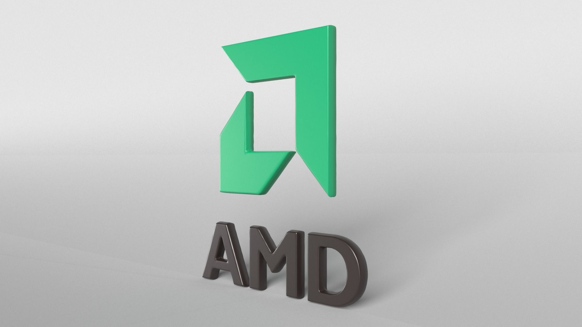 AMD Logo v1 001 Free low-poly 3D model_3