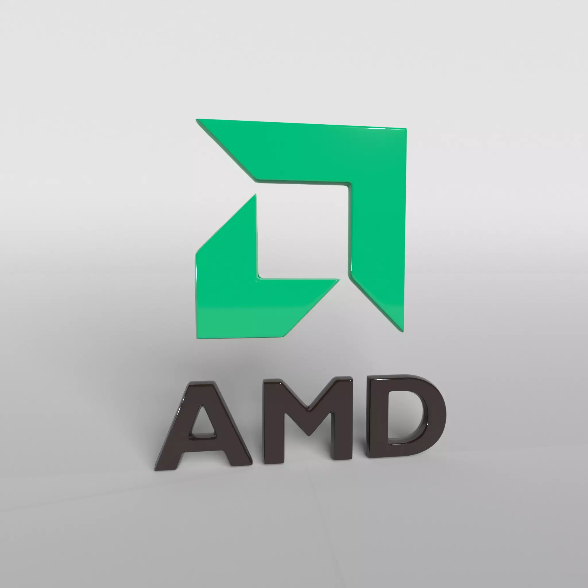 AMD Logo v1 002 Free low-poly 3D model