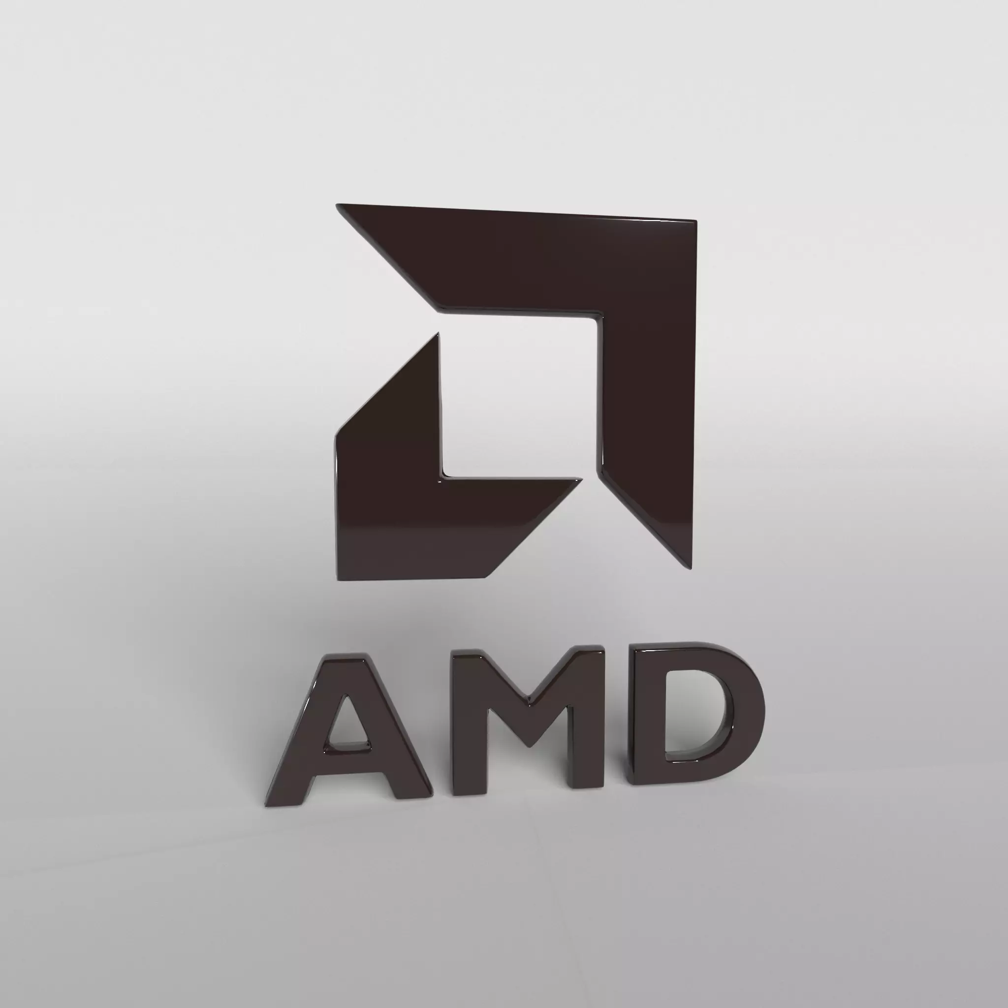 AMD Logo v1 003 Free low-poly 3D model_0