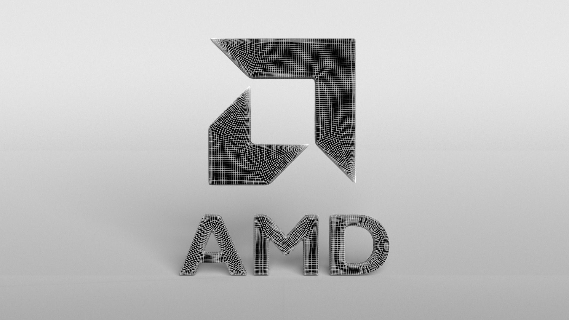 AMD Logo v1 005 Free low-poly 3D model_6