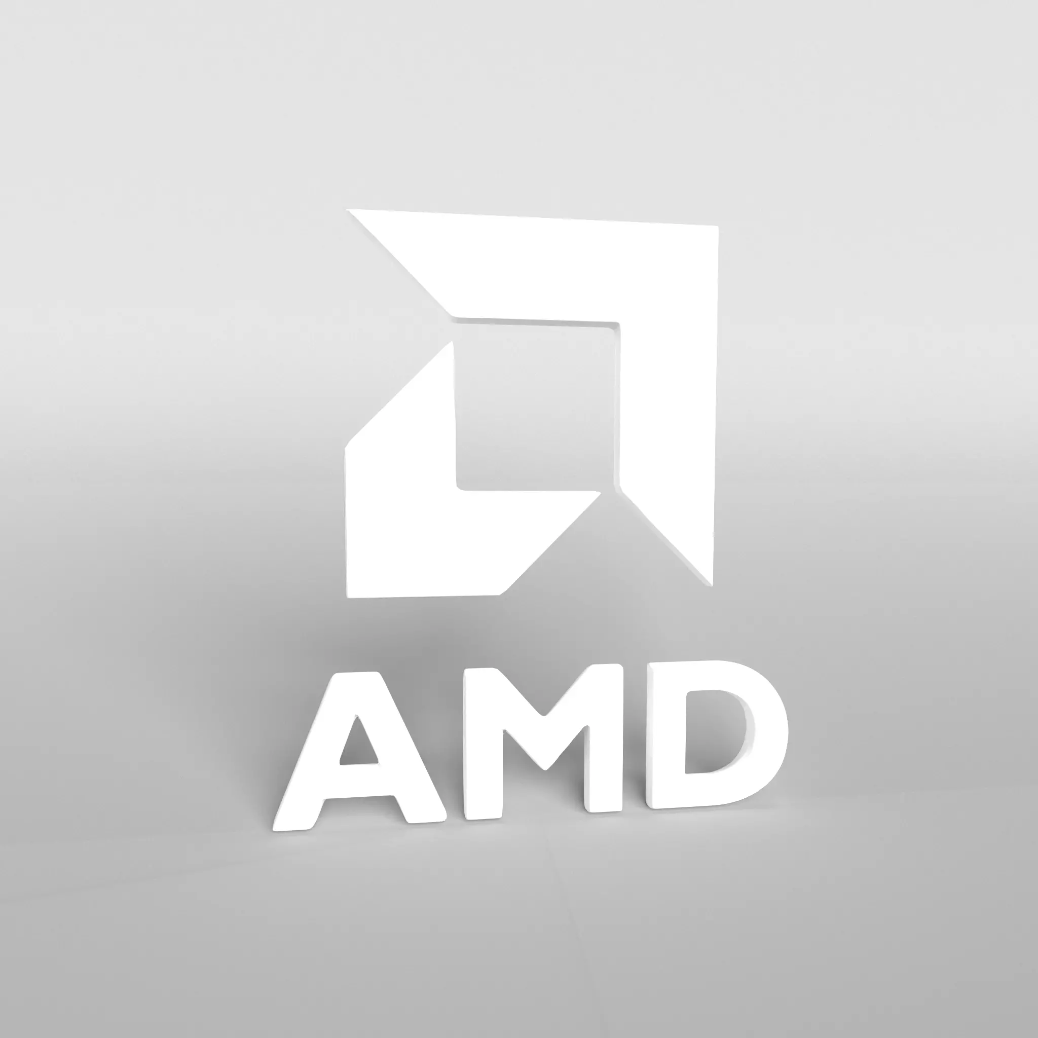 AMD Logo v1 005 Free low-poly 3D model_0