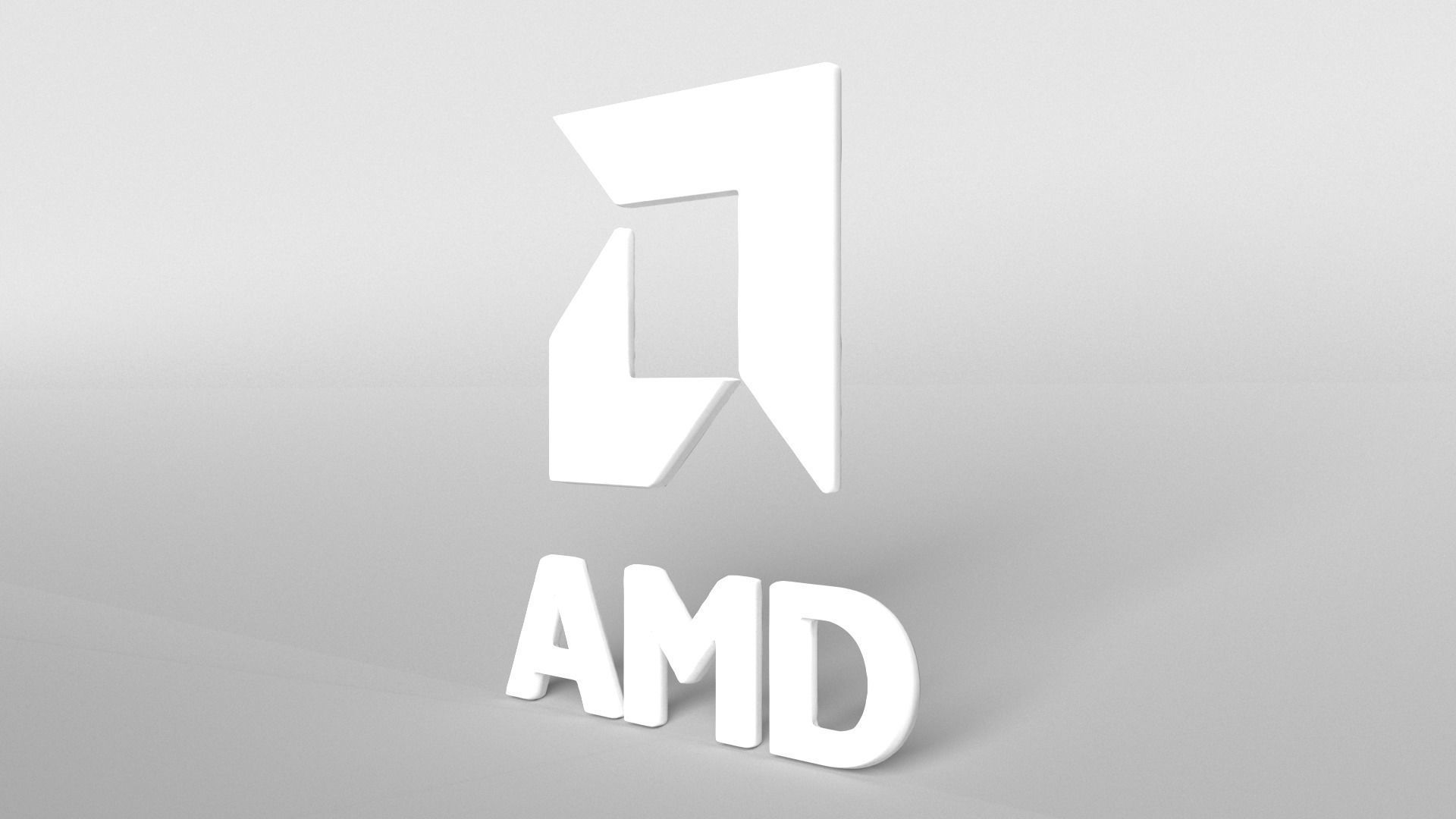 AMD Logo v1 005 Free low-poly 3D model_3