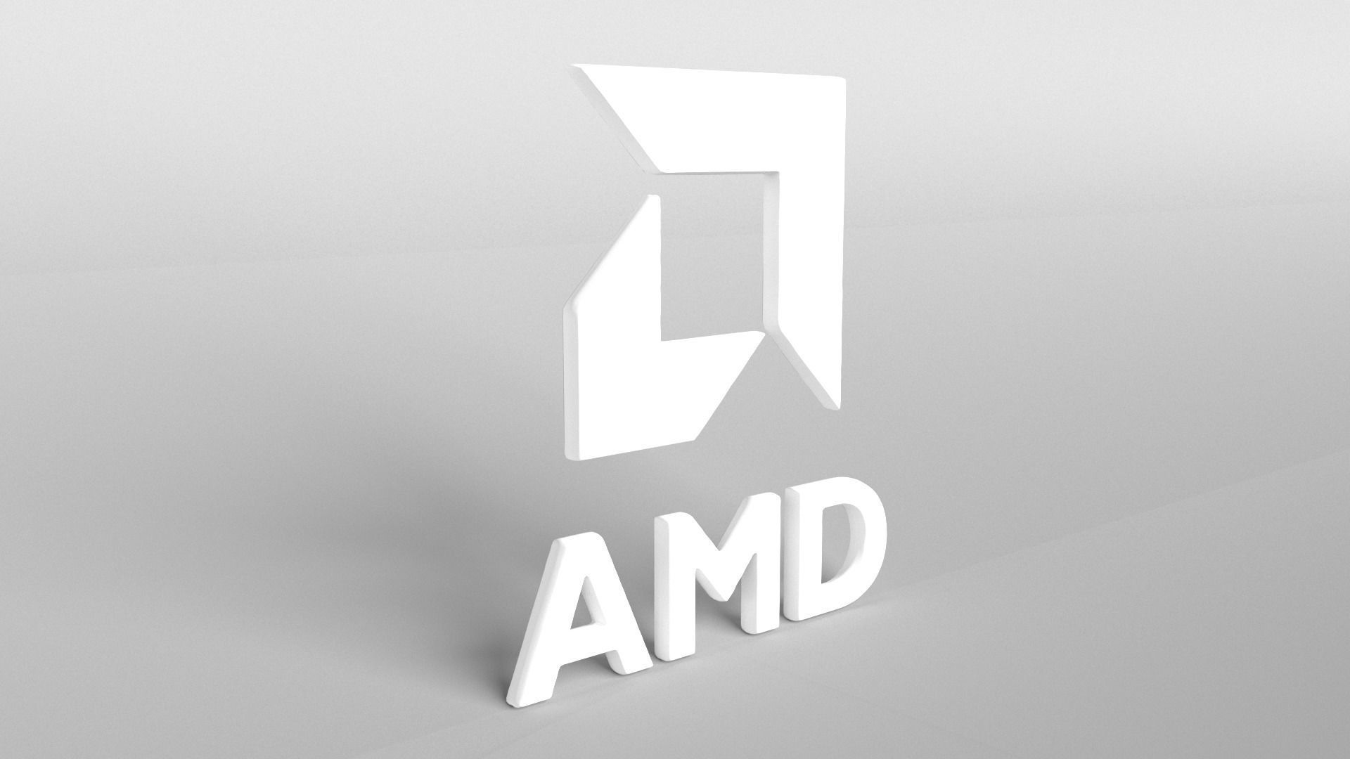 AMD Logo v1 005 Free low-poly 3D model_4