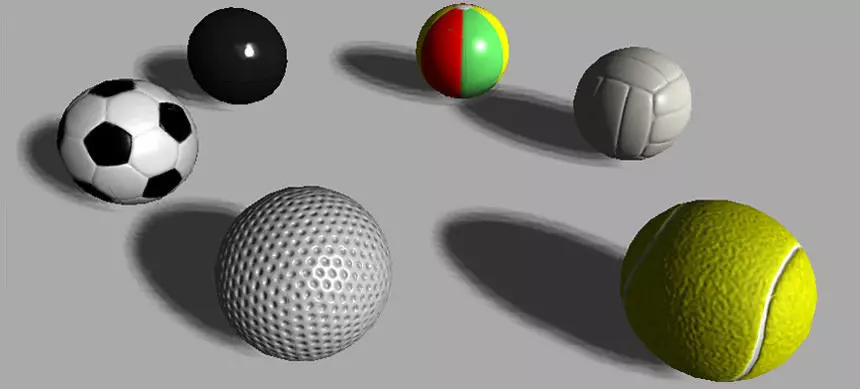 Balls sports Low-poly 3D model_0