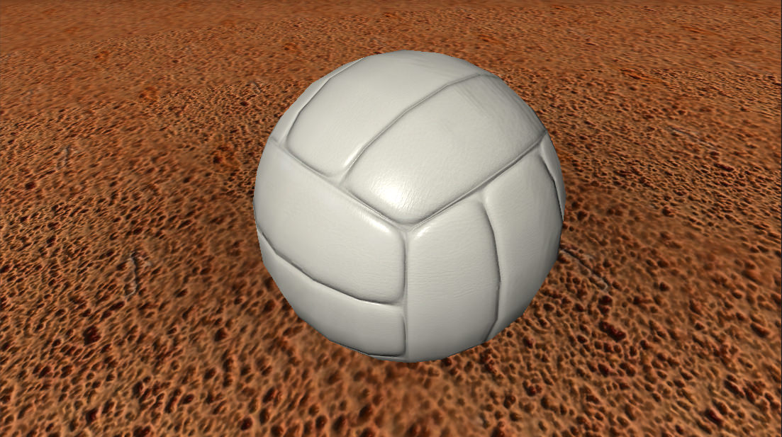 Balls sports Low-poly 3D model_7