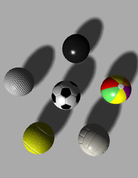 Balls sports Low-poly 3D model_1