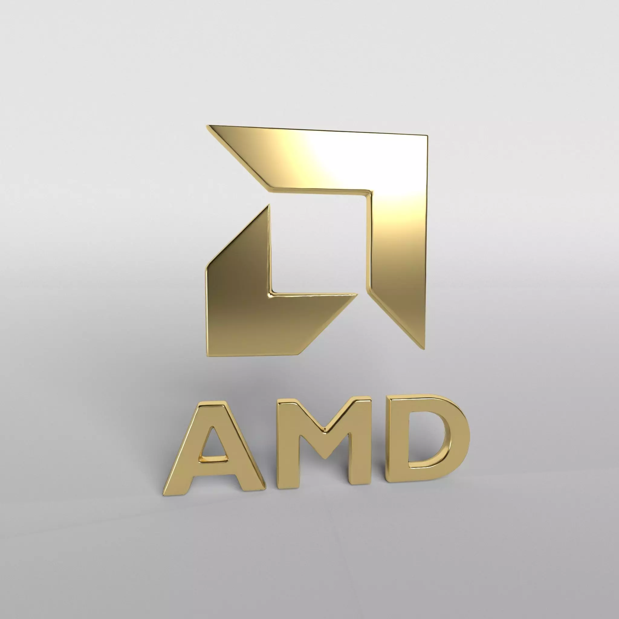 AMD Logo v1 007 Free low-poly 3D model_0