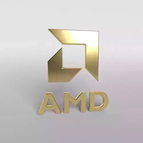AMD Logo v1 007 Free low-poly 3D model