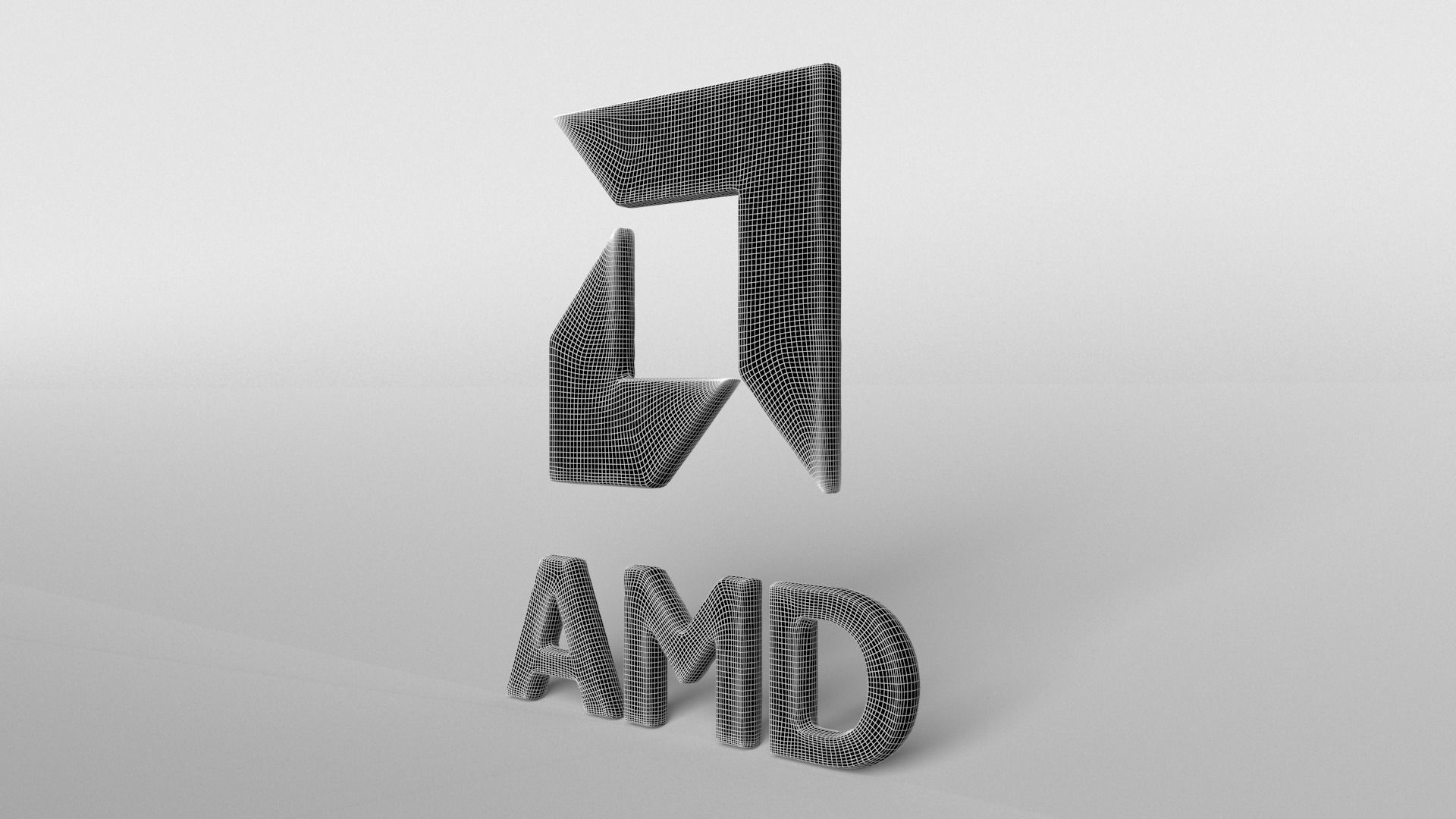 AMD Logo v1 007 Free low-poly 3D model_7
