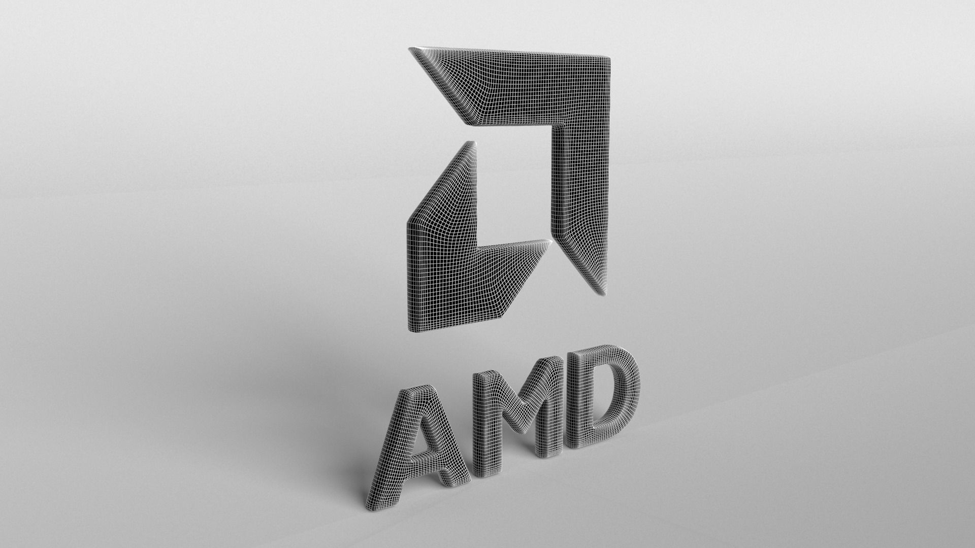 AMD Logo v1 009 Free low-poly 3D model_8
