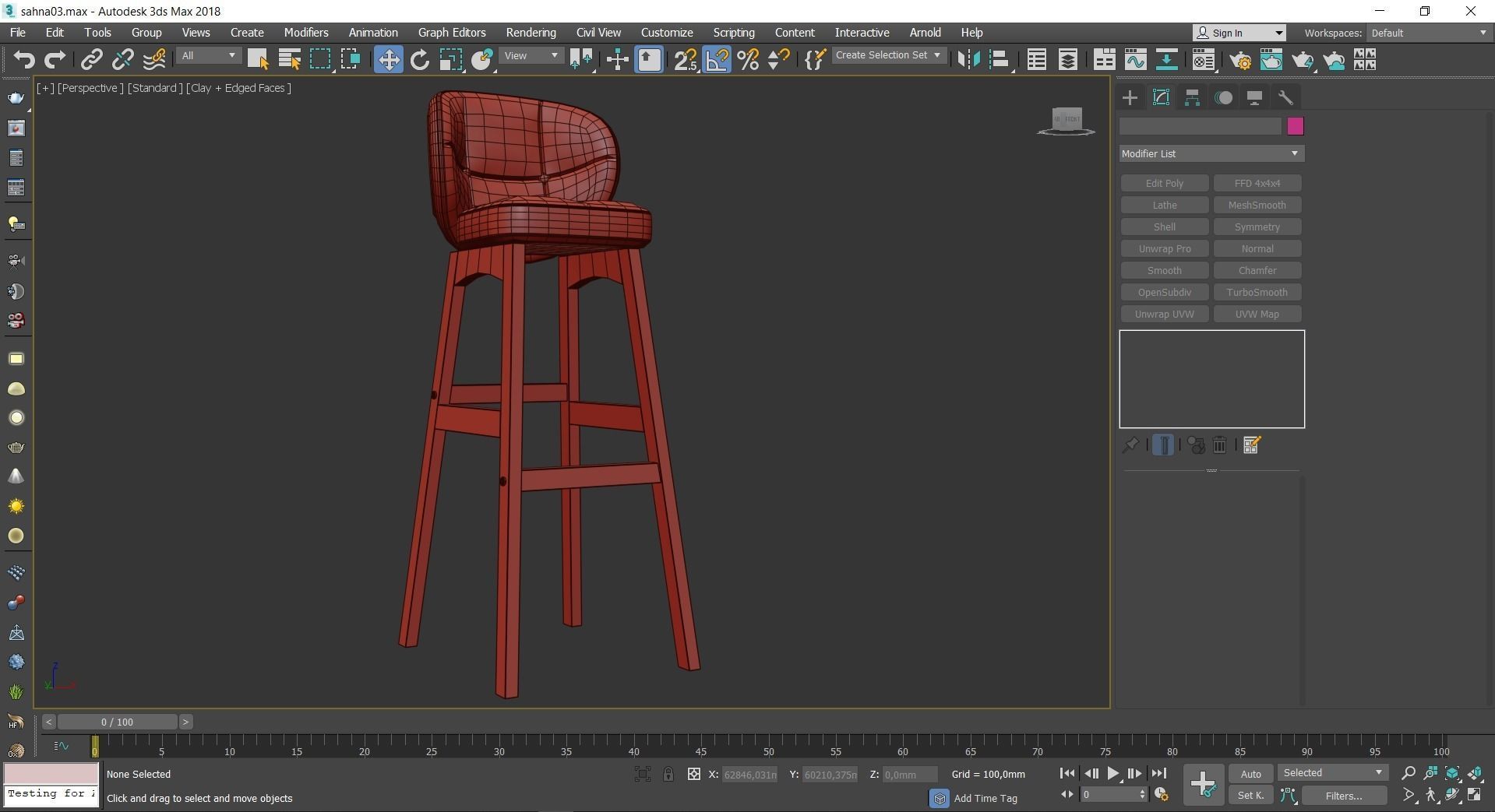 ZWJ- Bancos de Bar Taburete De Bar con Respaldo 3d model Low-poly 3D model_4