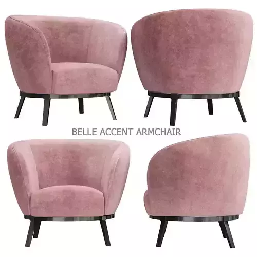Belle Accent Armchair 3d model 