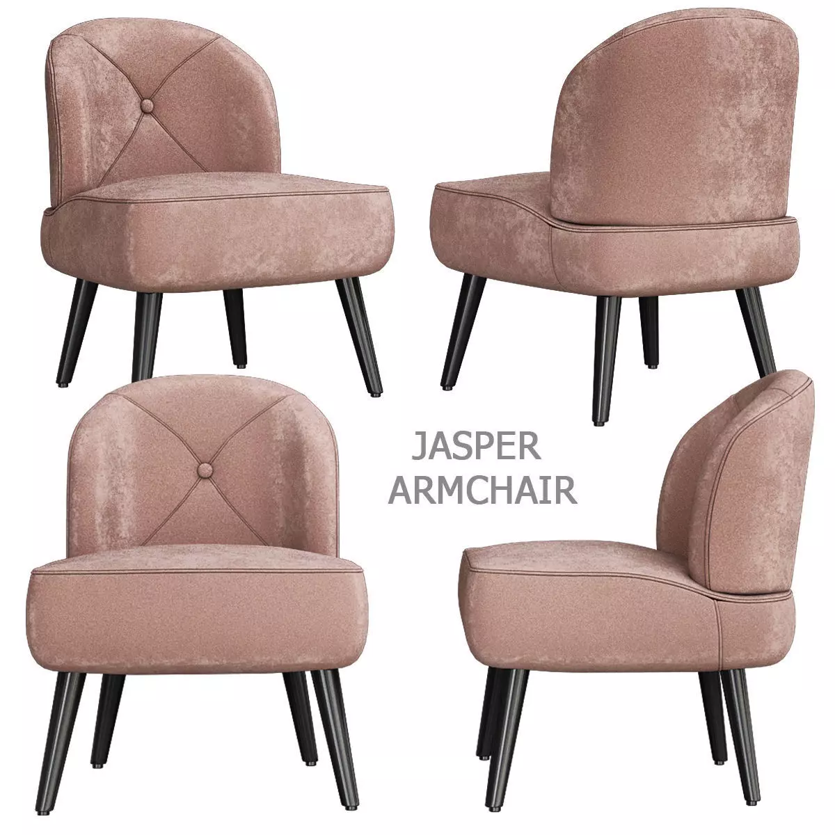 Jasper Armchair 3d model Low-poly 3D model