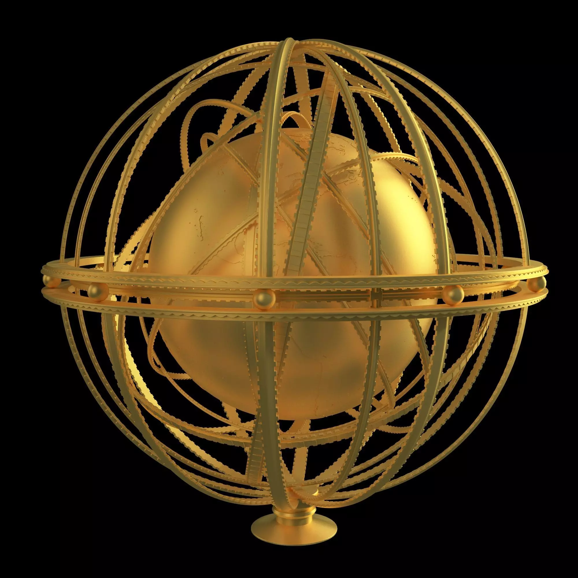 Globe Galileo 3D model_0