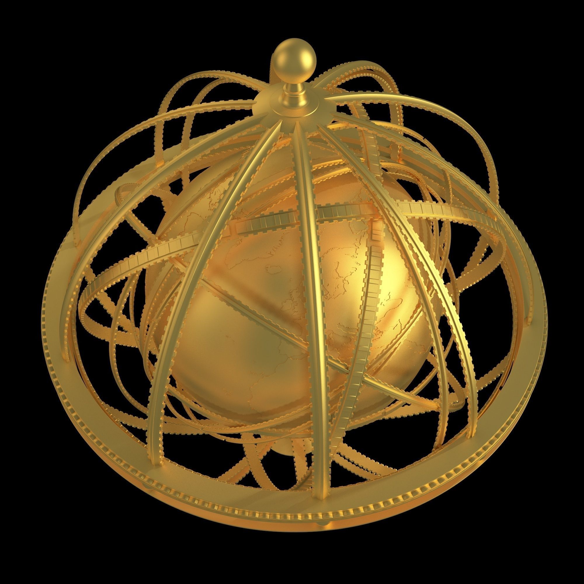 Globe Galileo 3D model_1