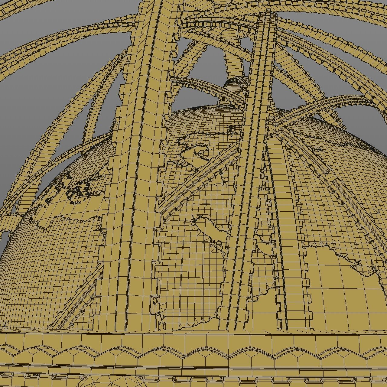 Globe Galileo 3D model_6