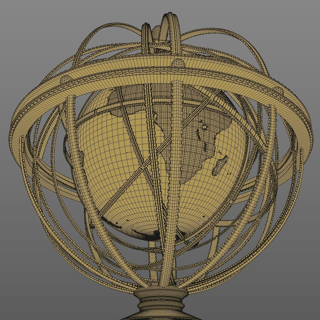 Globe Galileo 3D model_4