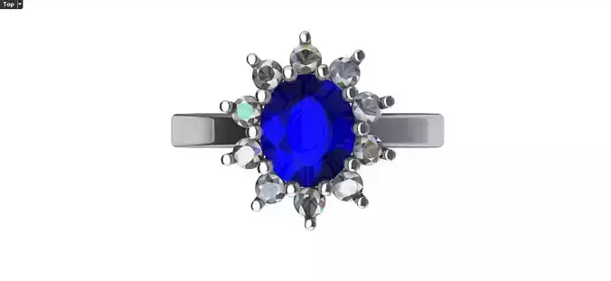 SAPPHIRE DIAMOND RING