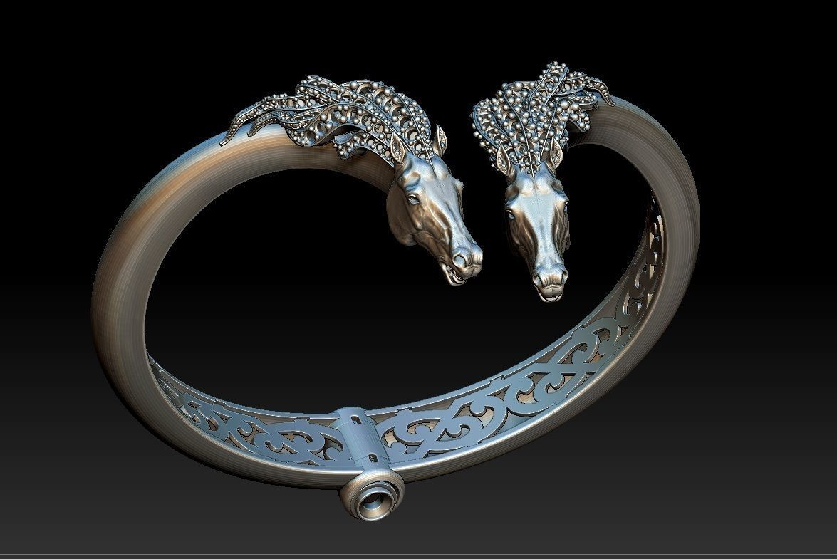  Horse Bracelet 3D model_5