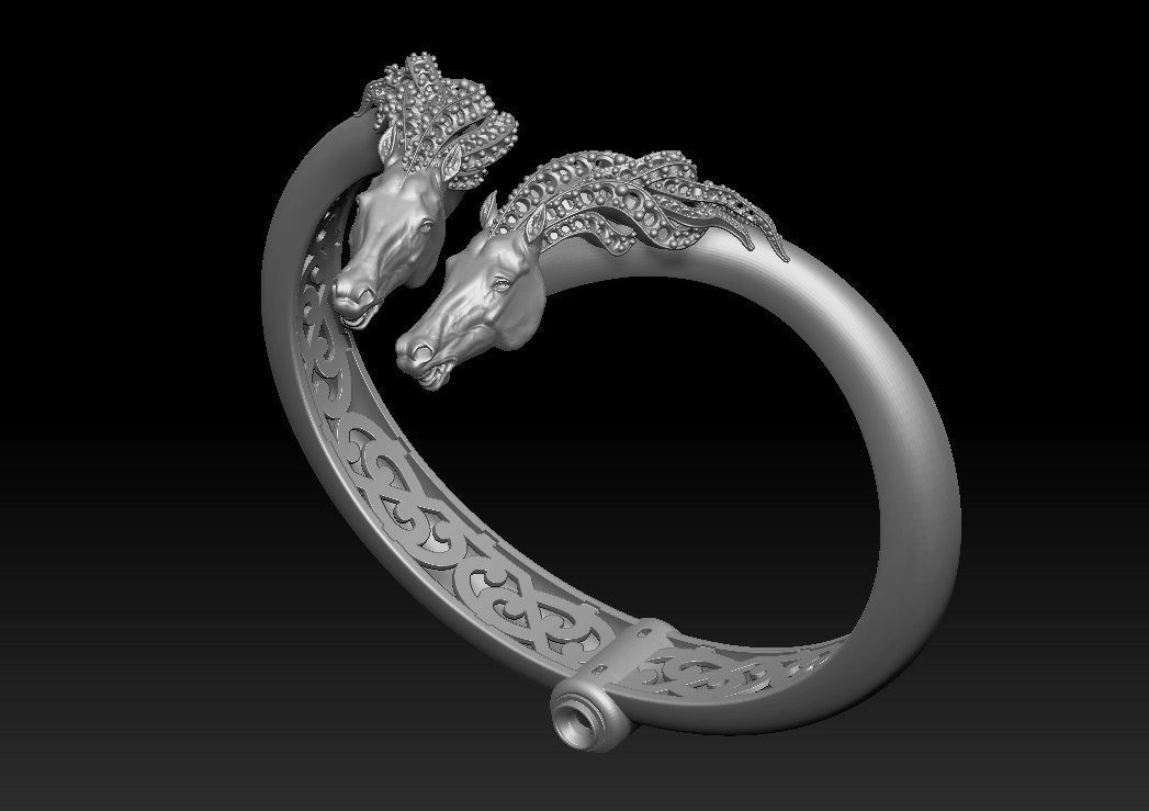  Horse Bracelet 3D model_11