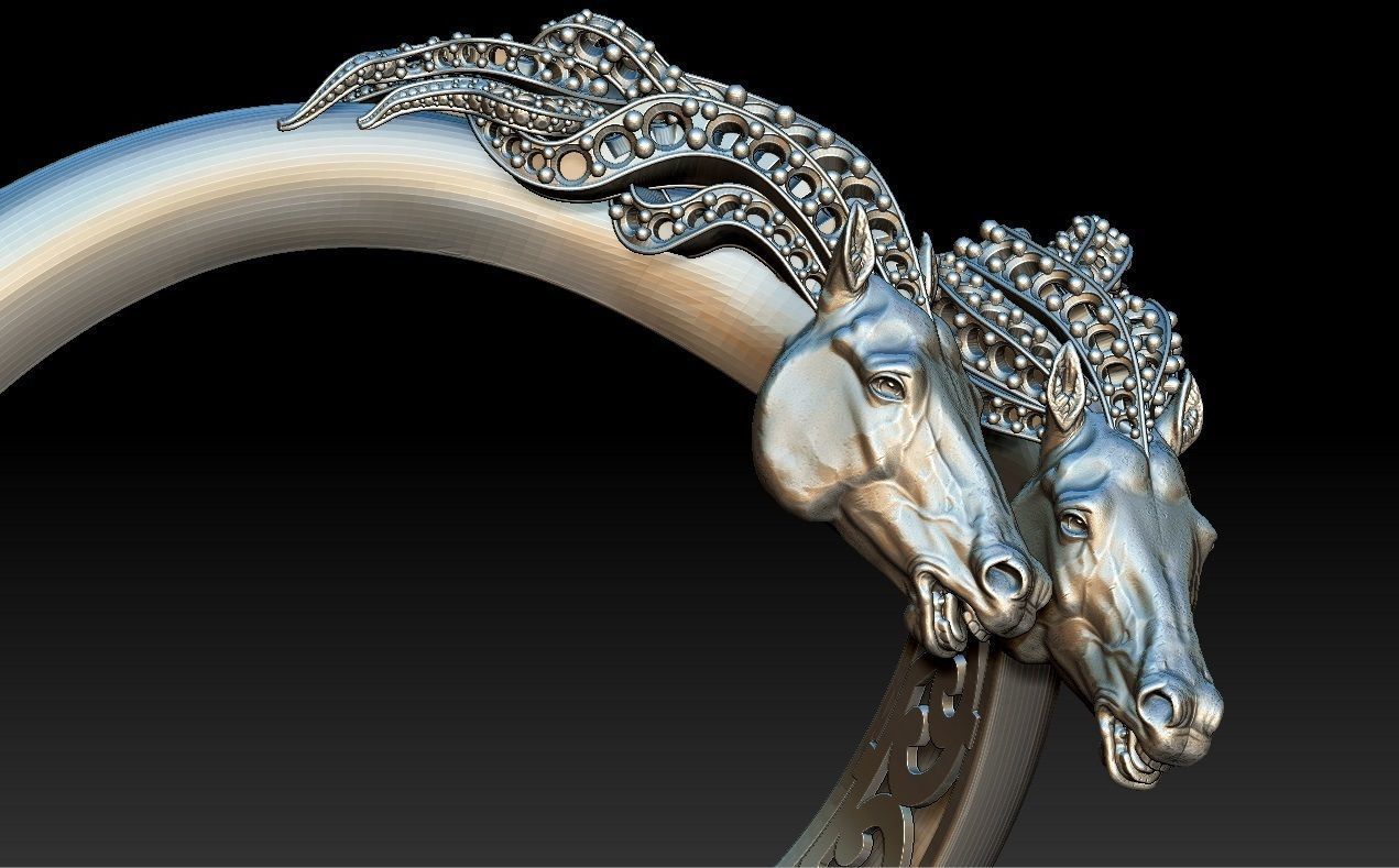  Horse Bracelet 3D model_8