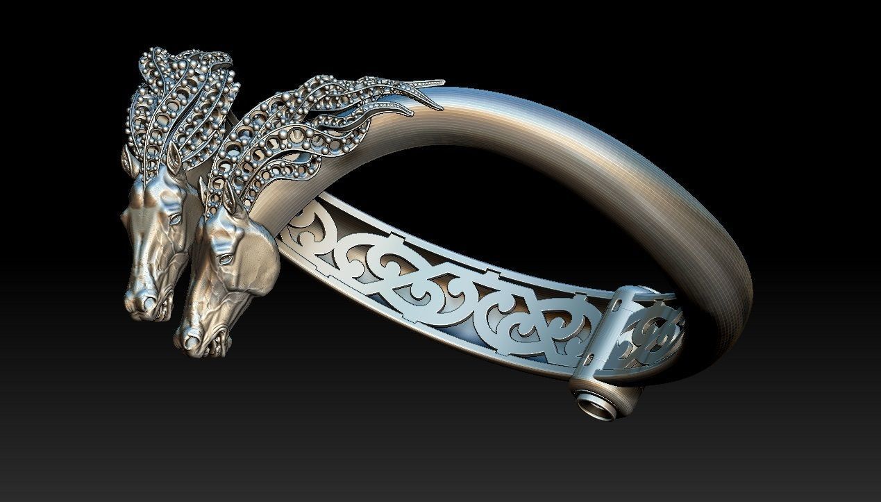  Horse Bracelet 3D model_6