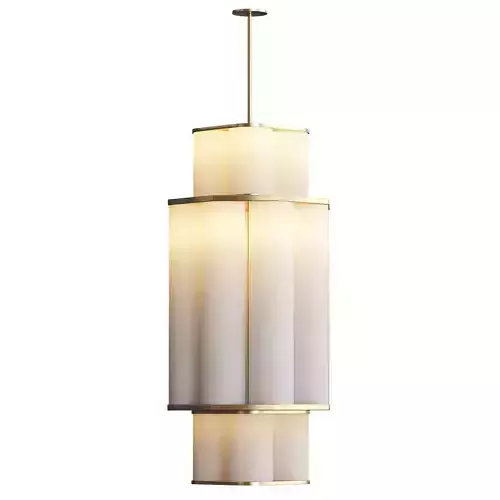 Bauer chandelier 01 white  brown von Roll Hill