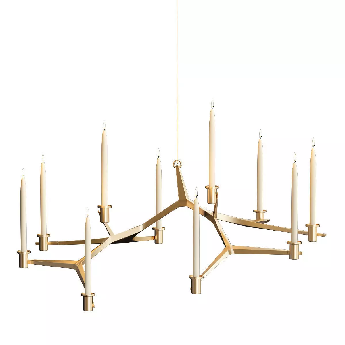 Agnes candelabra hanging 10 candles von Roll Hill 3D model_0
