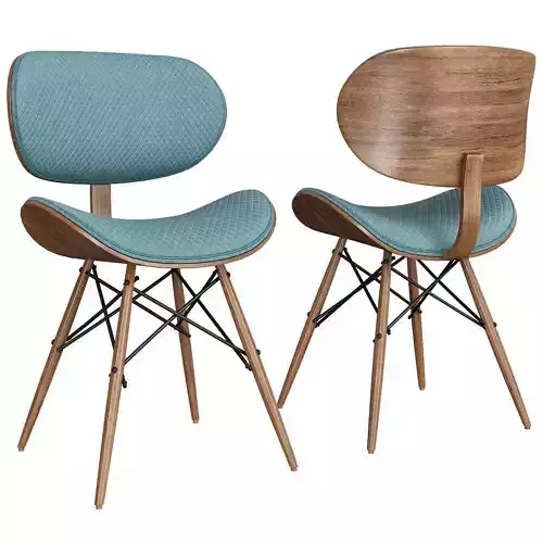 CORVUS MADONNA MID Century Accent Chair 3d model