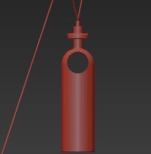 Shape Up 3 piece chandelier brushed brass von Roll Hill 3D model_3