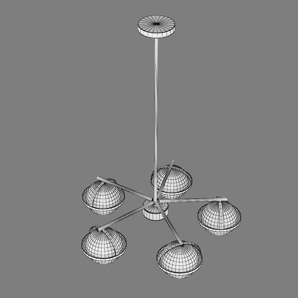 815257 Croco Lightstar Ceiling chandelier 3D model_5
