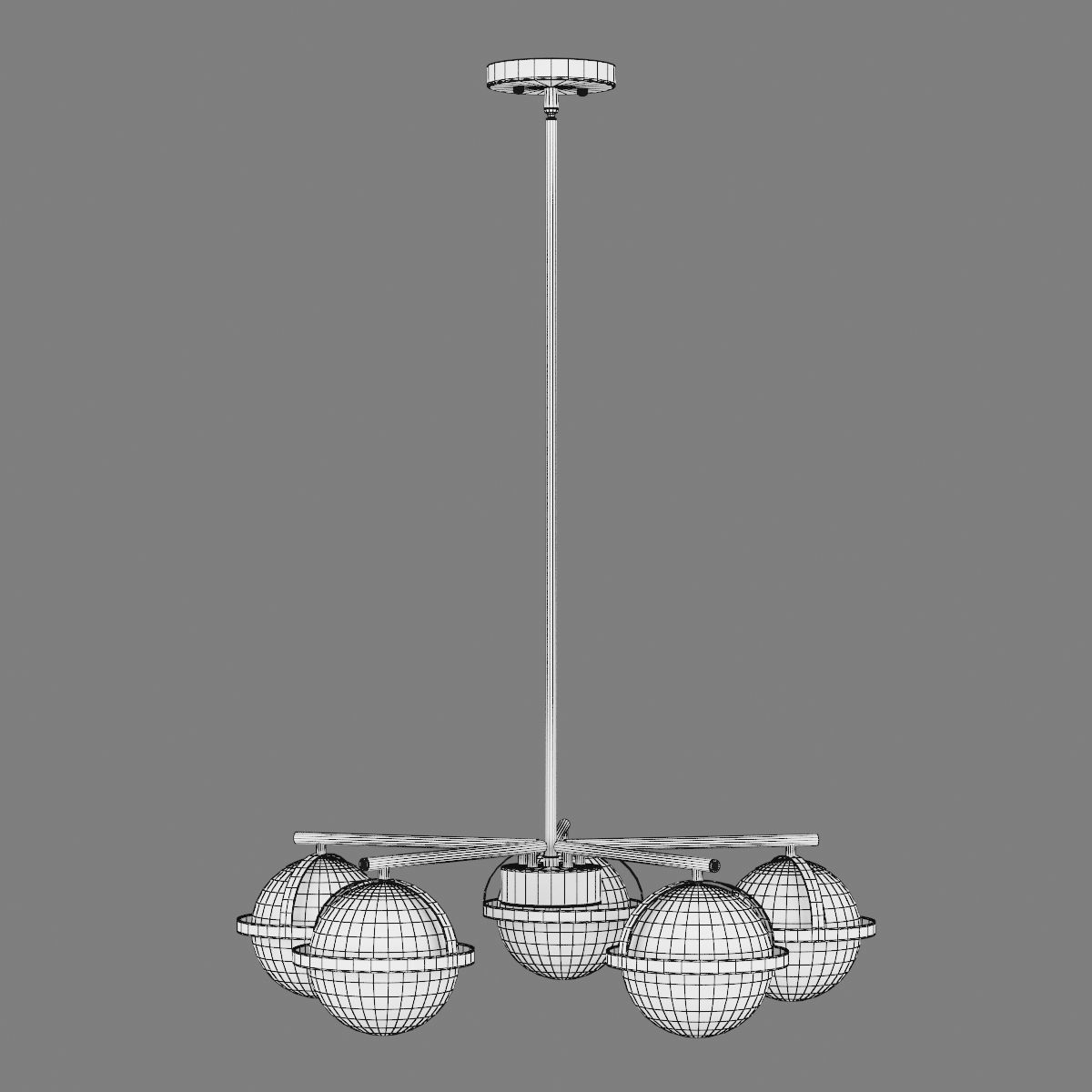 815257 Croco Lightstar Ceiling chandelier 3D model_3