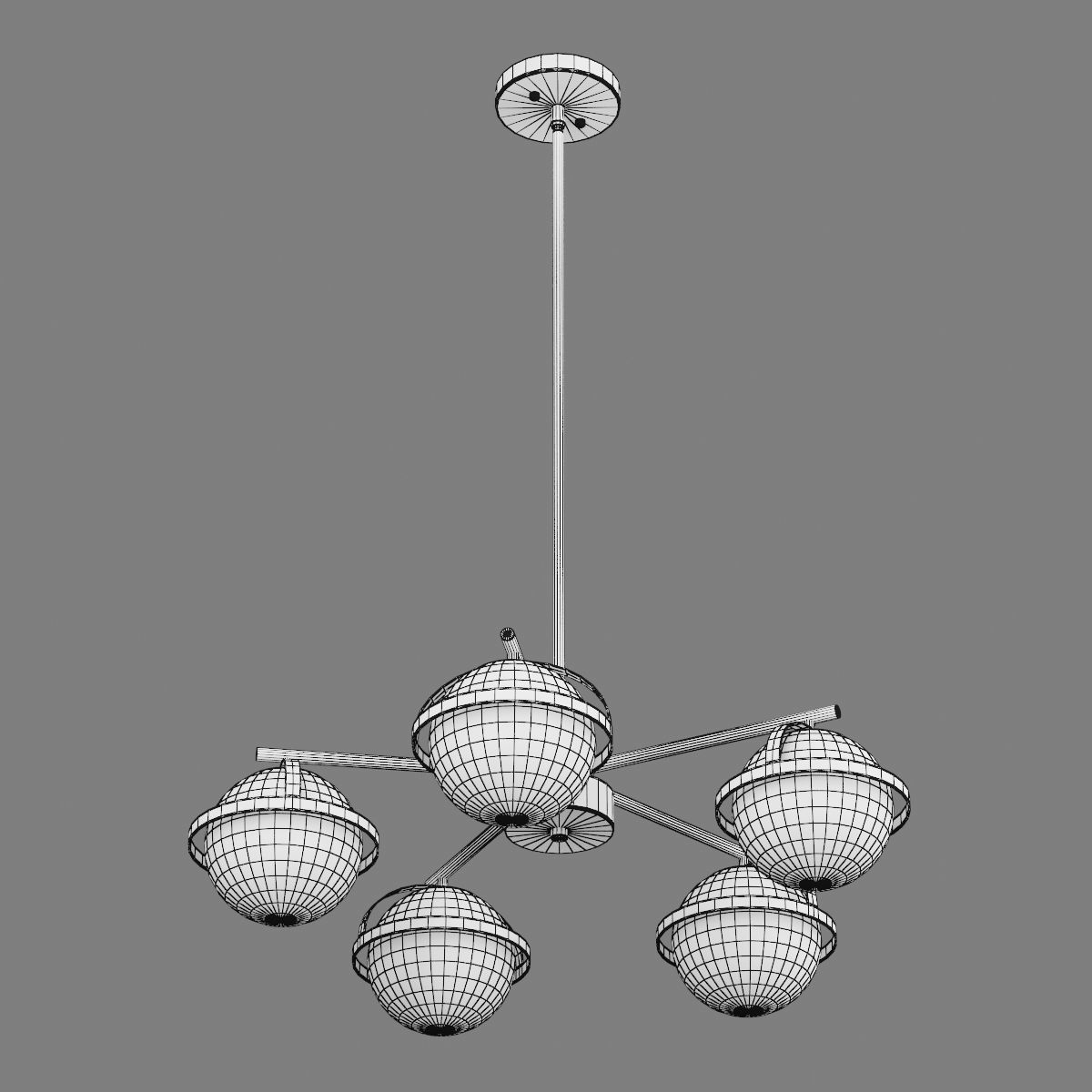 815257 Croco Lightstar Ceiling chandelier 3D model_4