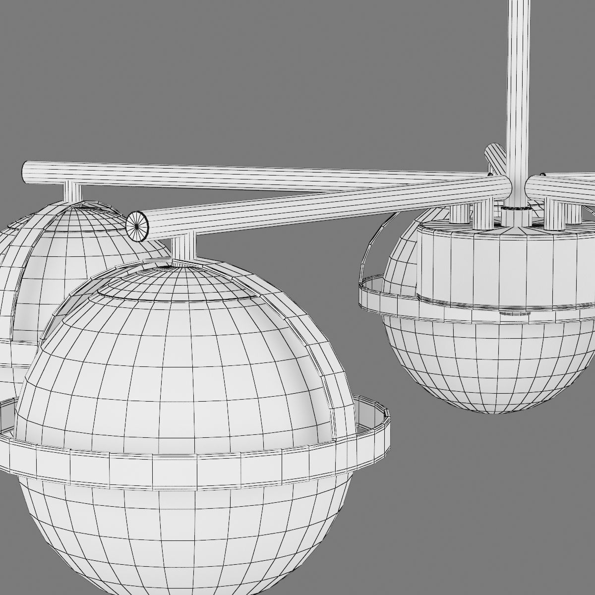 815257 Croco Lightstar Ceiling chandelier 3D model_6