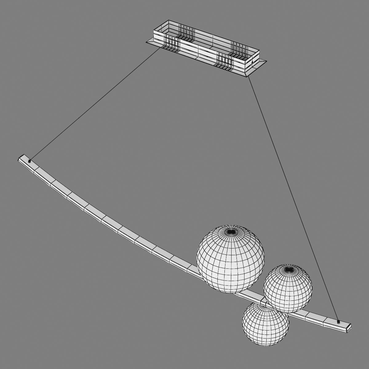 815436 Croco Lightstar Ceiling chandelier 3D model_5