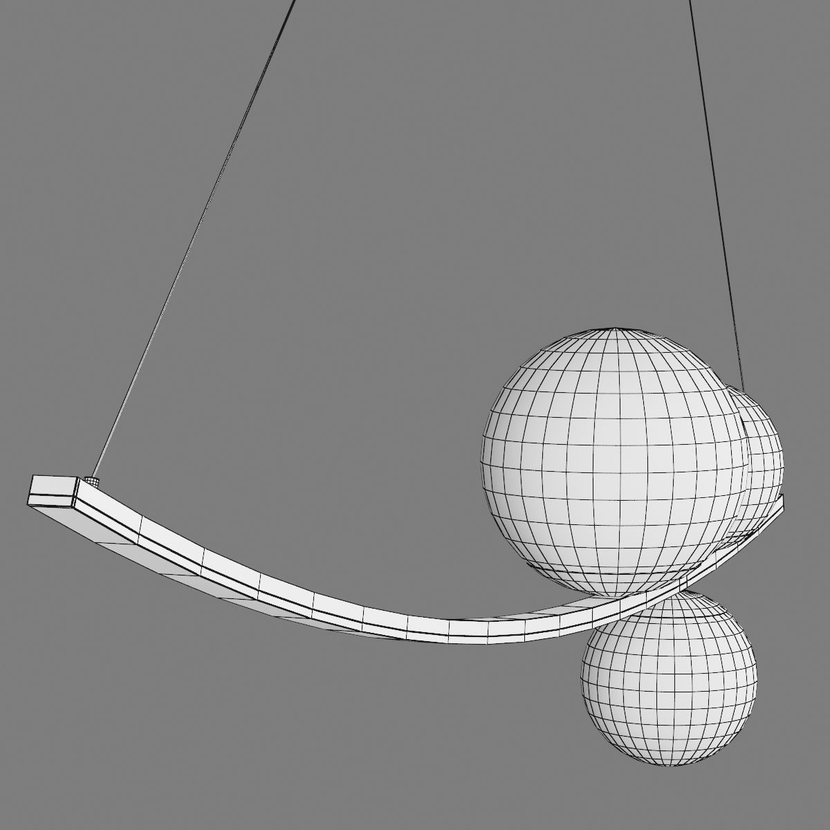 815436 Croco Lightstar Ceiling chandelier 3D model_6