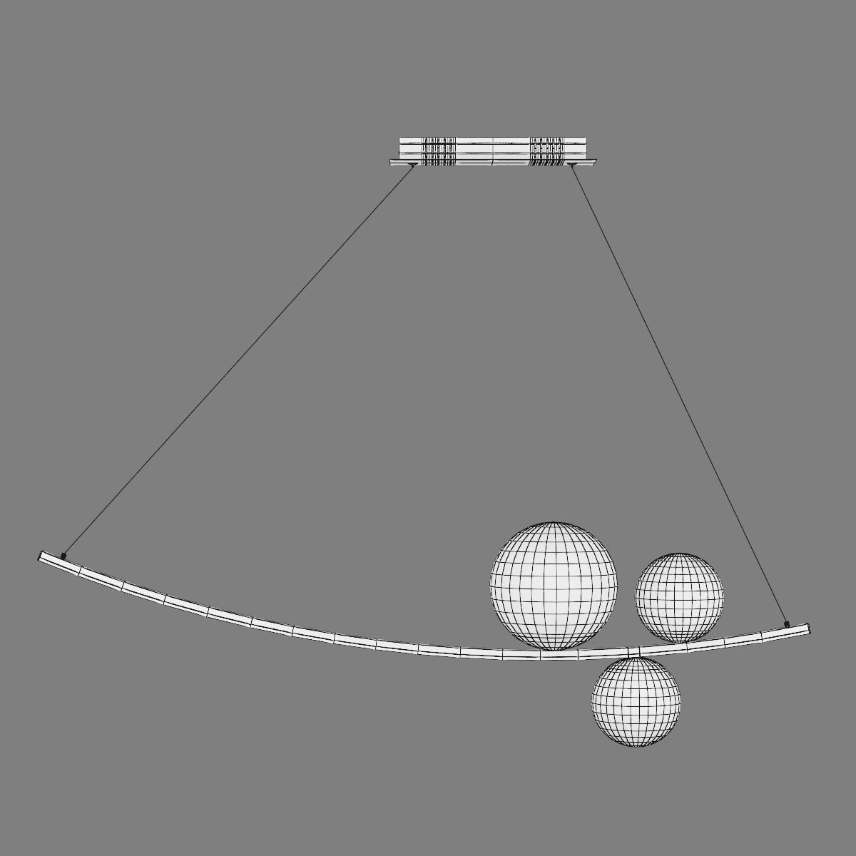 815436 Croco Lightstar Ceiling chandelier 3D model_3