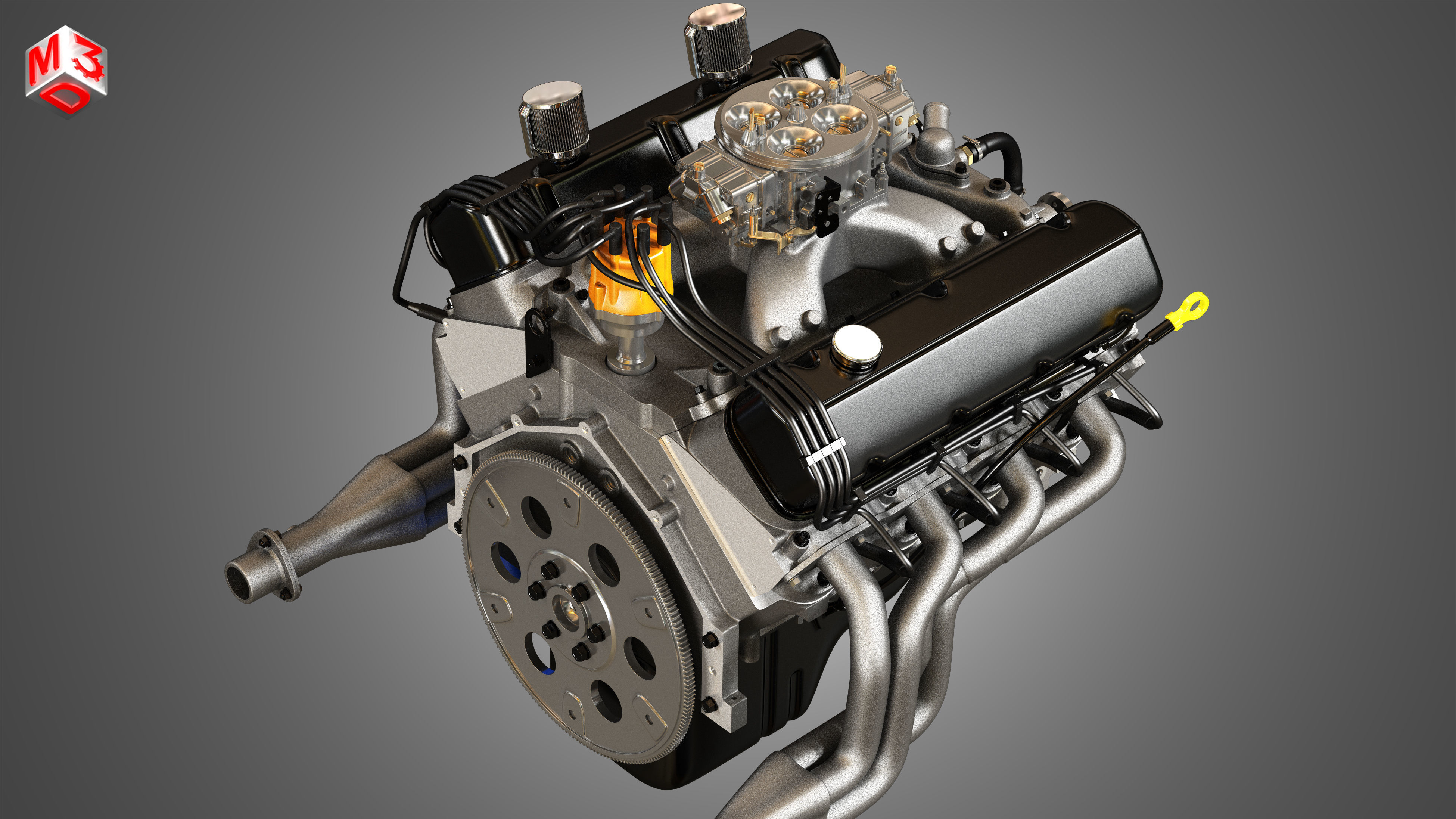 427 Engine - V8 Muscle Car Engine 3D model | CGTrader